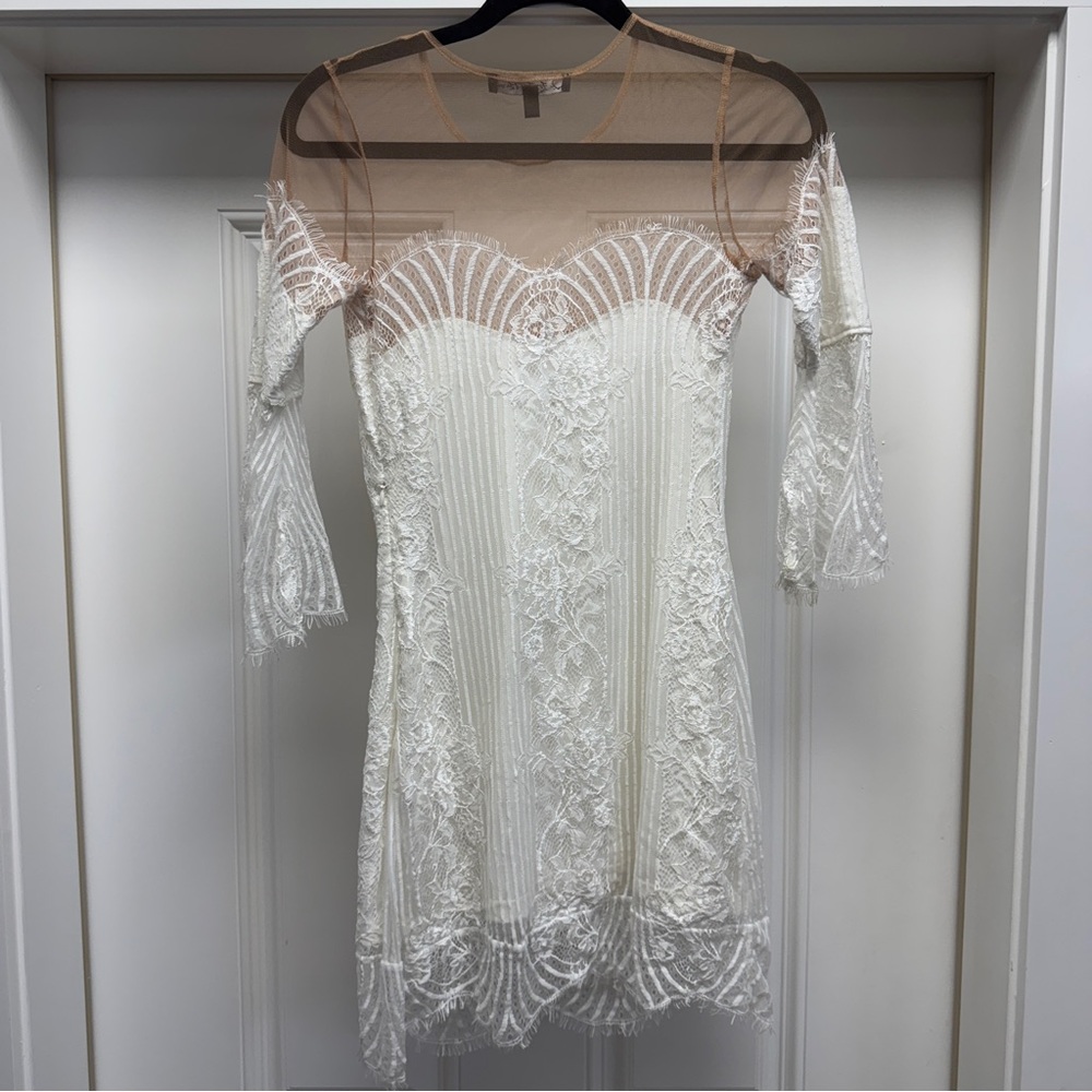 Belle Mini Dress in White FOR LOVE & LEMONS - Picture 9 of 13